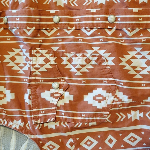 Wrangler WESTERN Sleeveless Tribal Print Top - Picture 3 of 4